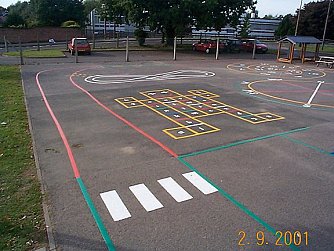 schoo; childrens playground games markings